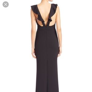 Floor length ABS black dress